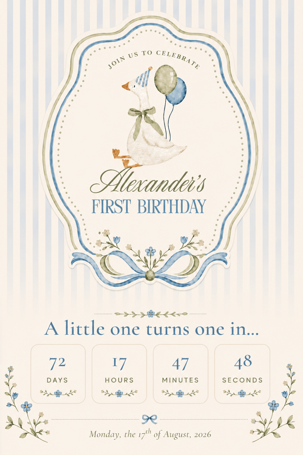 Alexander's First Birthday — a little one turns one